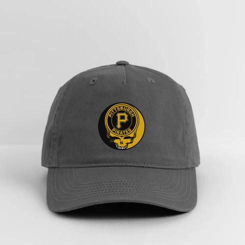 Pittsburgh Grateful Dead Stealie Dad Hat - charcoal